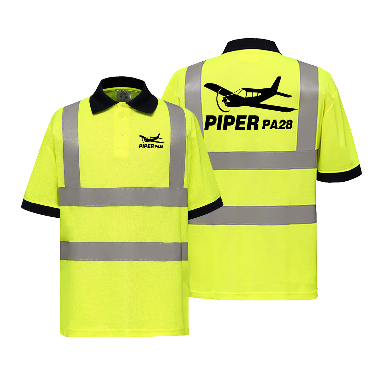 The Piper PA28 Designed Reflective Polo T-Shirts