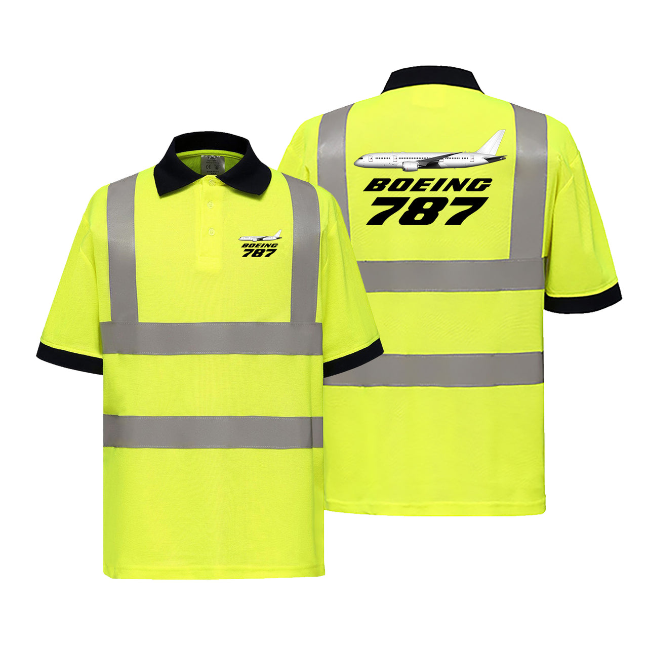 The Boeing 787 Designed Reflective Polo T-Shirts