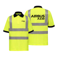 Thumbnail for Airbus A330 & Text Designed Reflective Polo T-Shirts