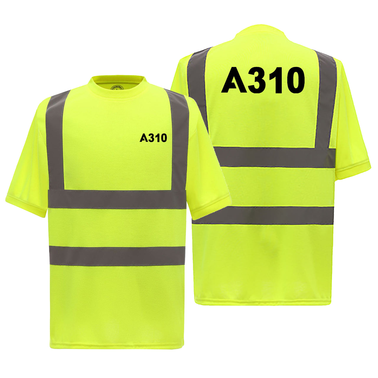 A310 Flat Text Designed Reflective T-Shirts