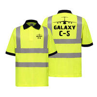 Thumbnail for Galaxy C-5 & Plane Designed Reflective Polo T-Shirts