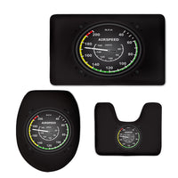 Thumbnail for Airplane Instruments-Airspeed Designed Toilet Seat Cover Three-piece Set