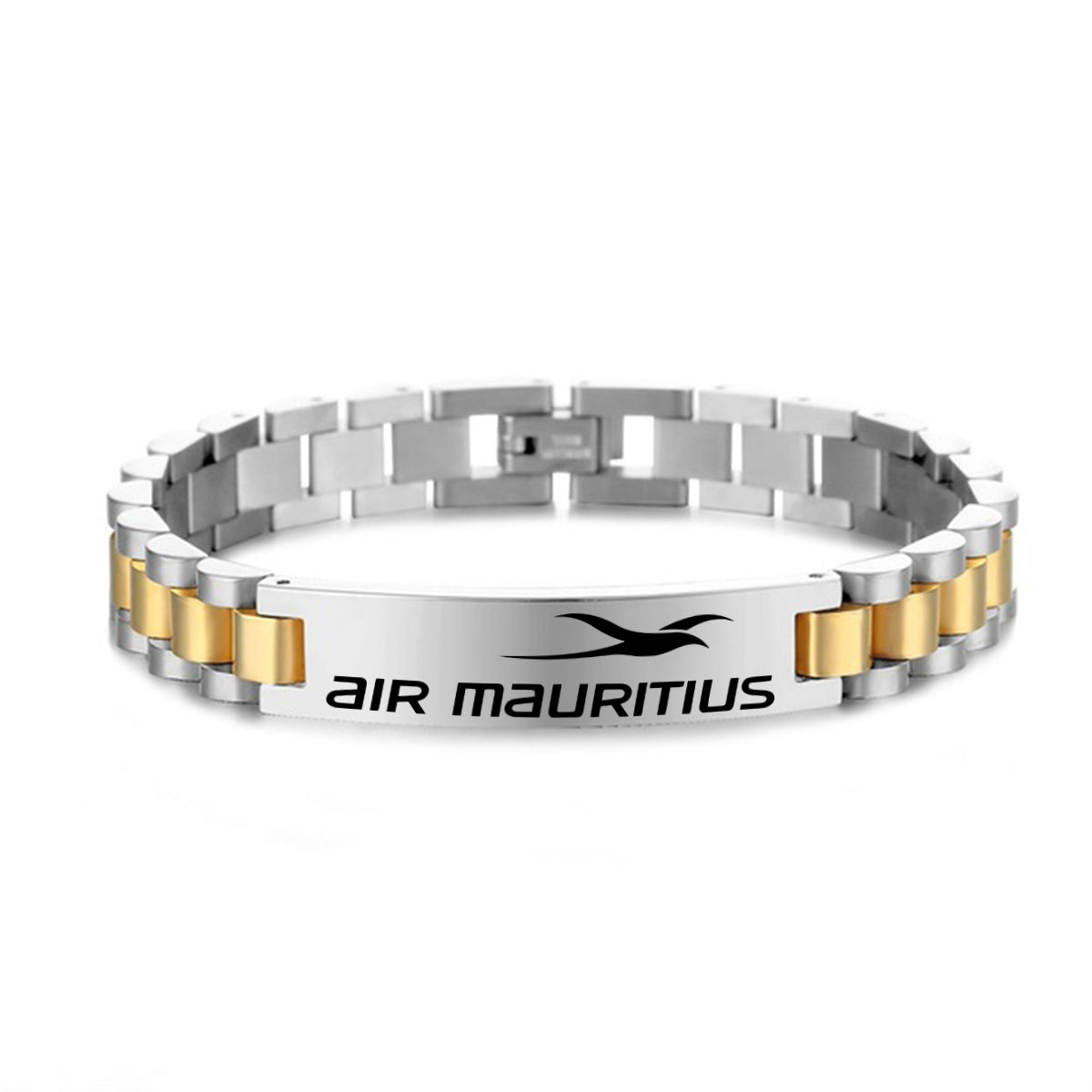 Air Mauritius Airlines Designed Stainless Steel Chain Bracelets