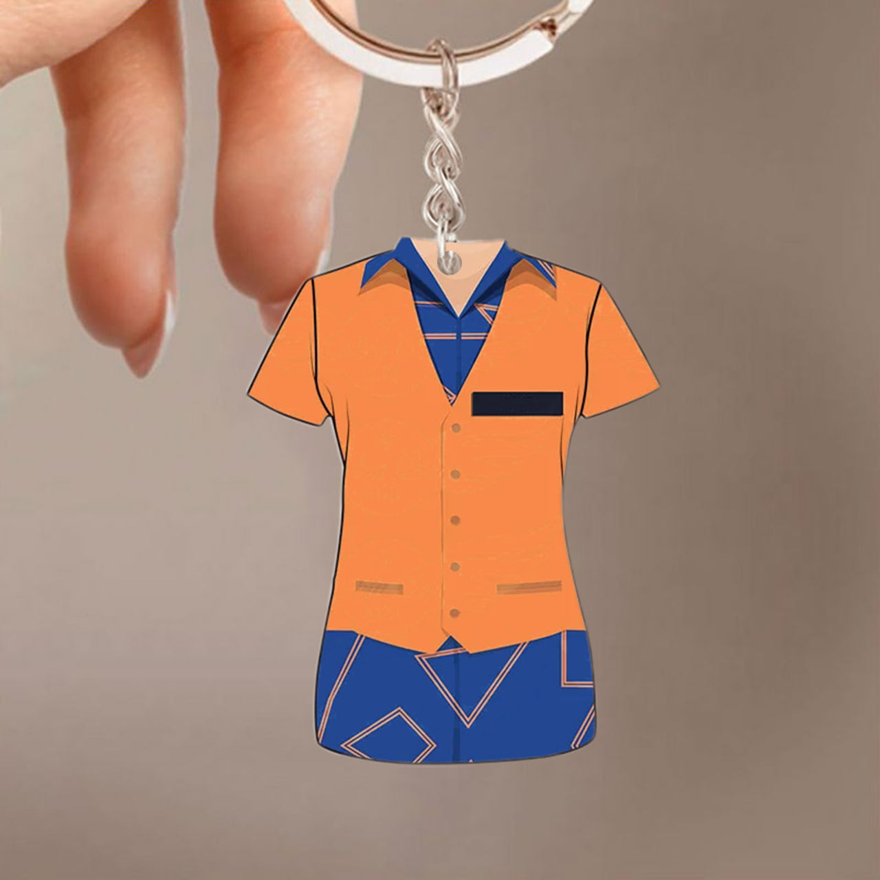 Jetstar Airlines Uniform Acrylic Keychain