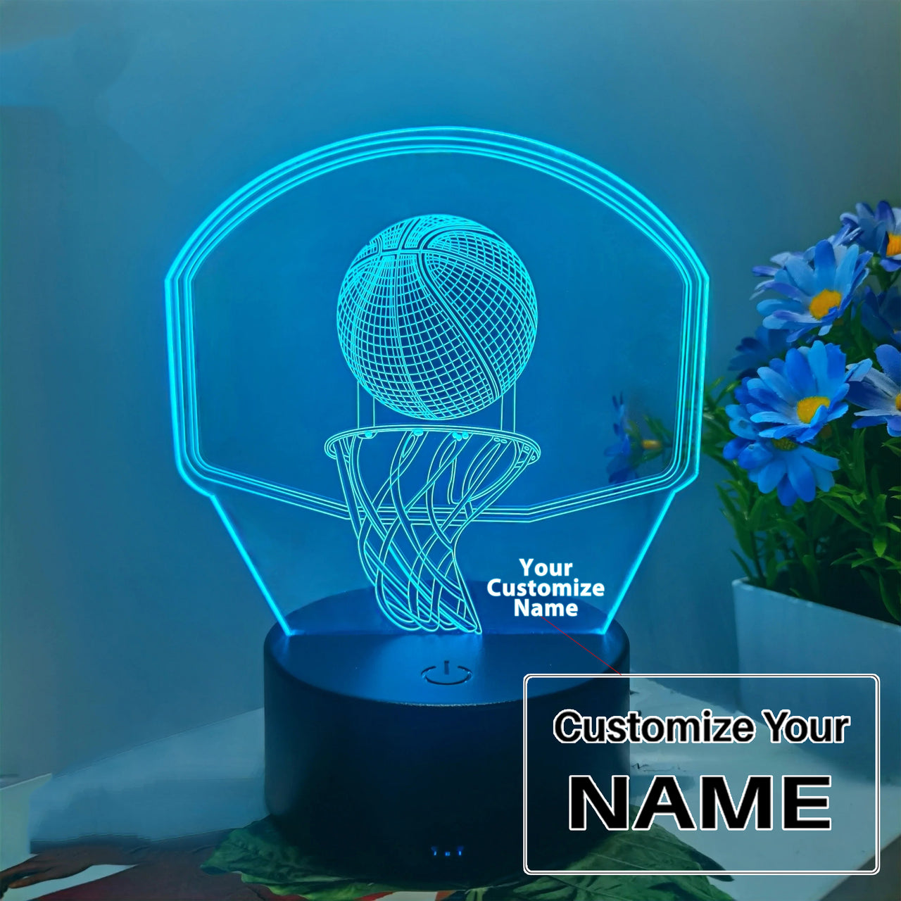 Basketball Hoop 3D Designed Night Lamp