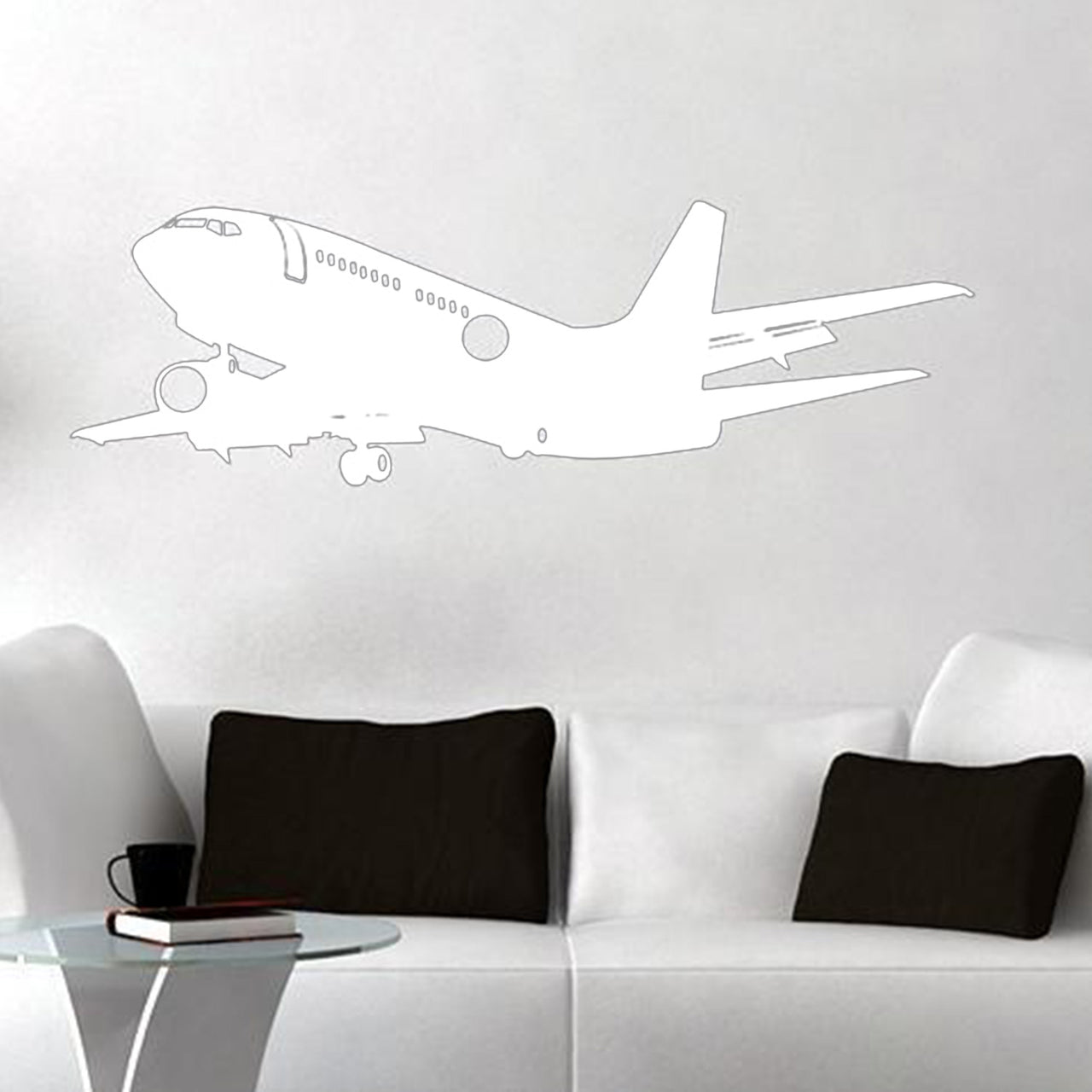 Landing Boeing 737 Designed Wall Sticker