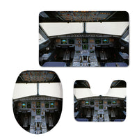 Thumbnail for Airbus A320 Cockpit (Wide) Designed Toilet Seat Cover Three-piece Set