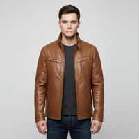 Thumbnail for PU Leather Pilot Bomber Jackets