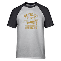 Thumbnail for Retired Pilot & Coctails Designed Raglan T-Shirts