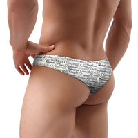 Thumbnail for Aviation Lovers Texts Designed Men Thong Underwear