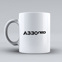 Thumbnail for A330neo & Text Designed Ceramic White Mugs
