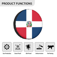 Thumbnail for Dominician Republic Flag Designed Tire Cover Cases