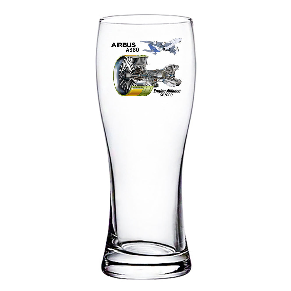 Airbus A380 & GP7000 Engine Designed Pilsner Beer Glasses