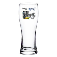 Thumbnail for Airbus A380 & GP7000 Engine Designed Pilsner Beer Glasses