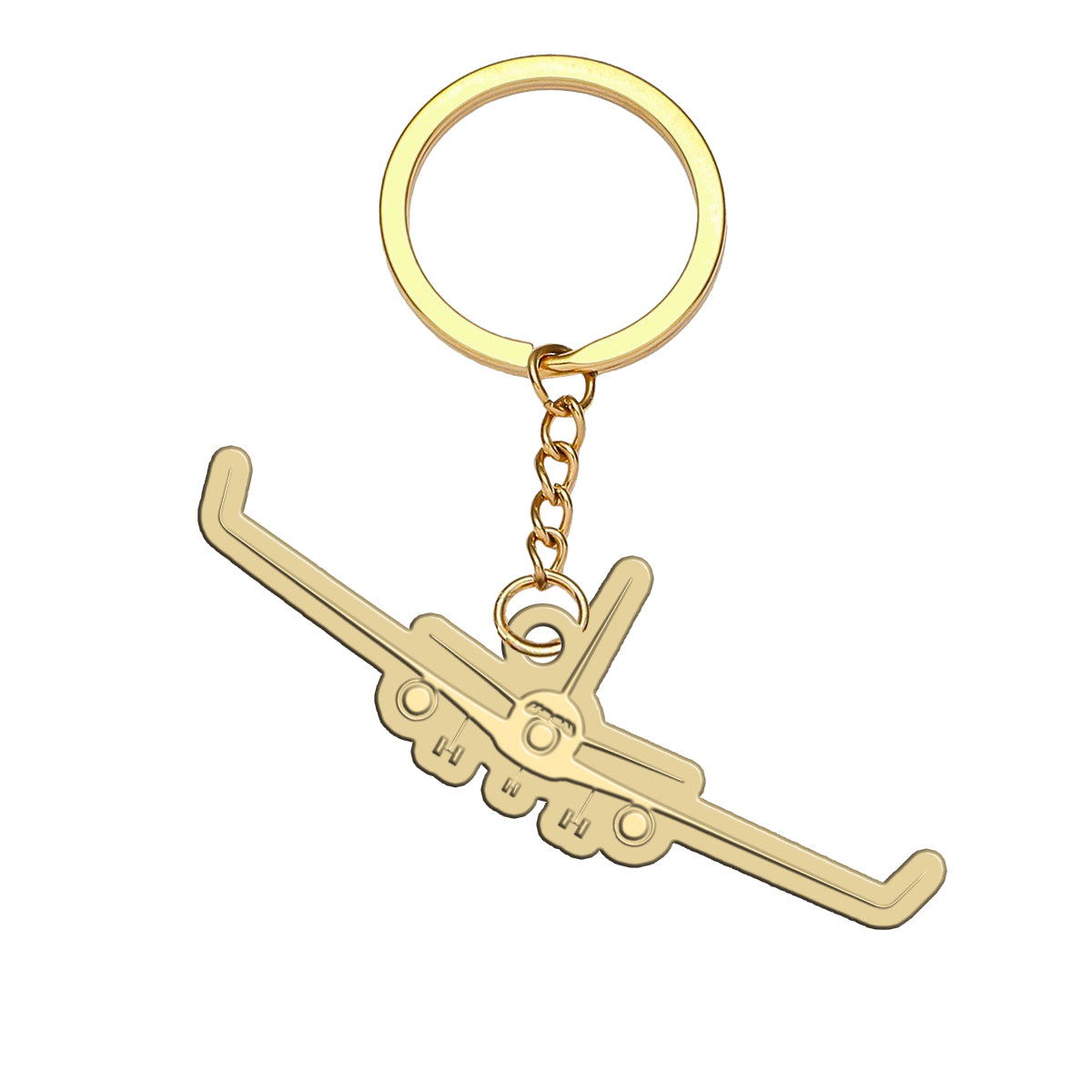 Boeing 767 Silhouette Designed Hollow Key Chains