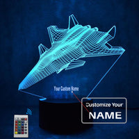 Thumbnail for Amazing Fighter Jet Designed 3D Lamp