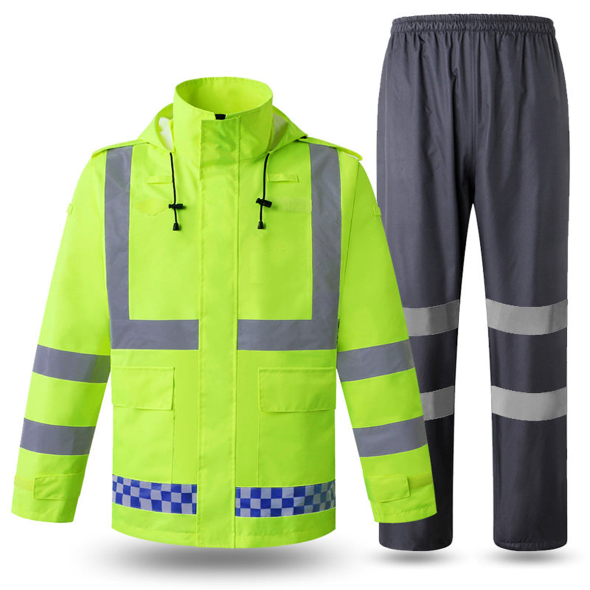 No Designed Reflective Waterproof Rainsuit Set
