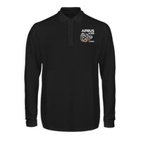 Thumbnail for Airbus A320 & CFM56 Engine Designed Long Sleeve Polo T-Shirts