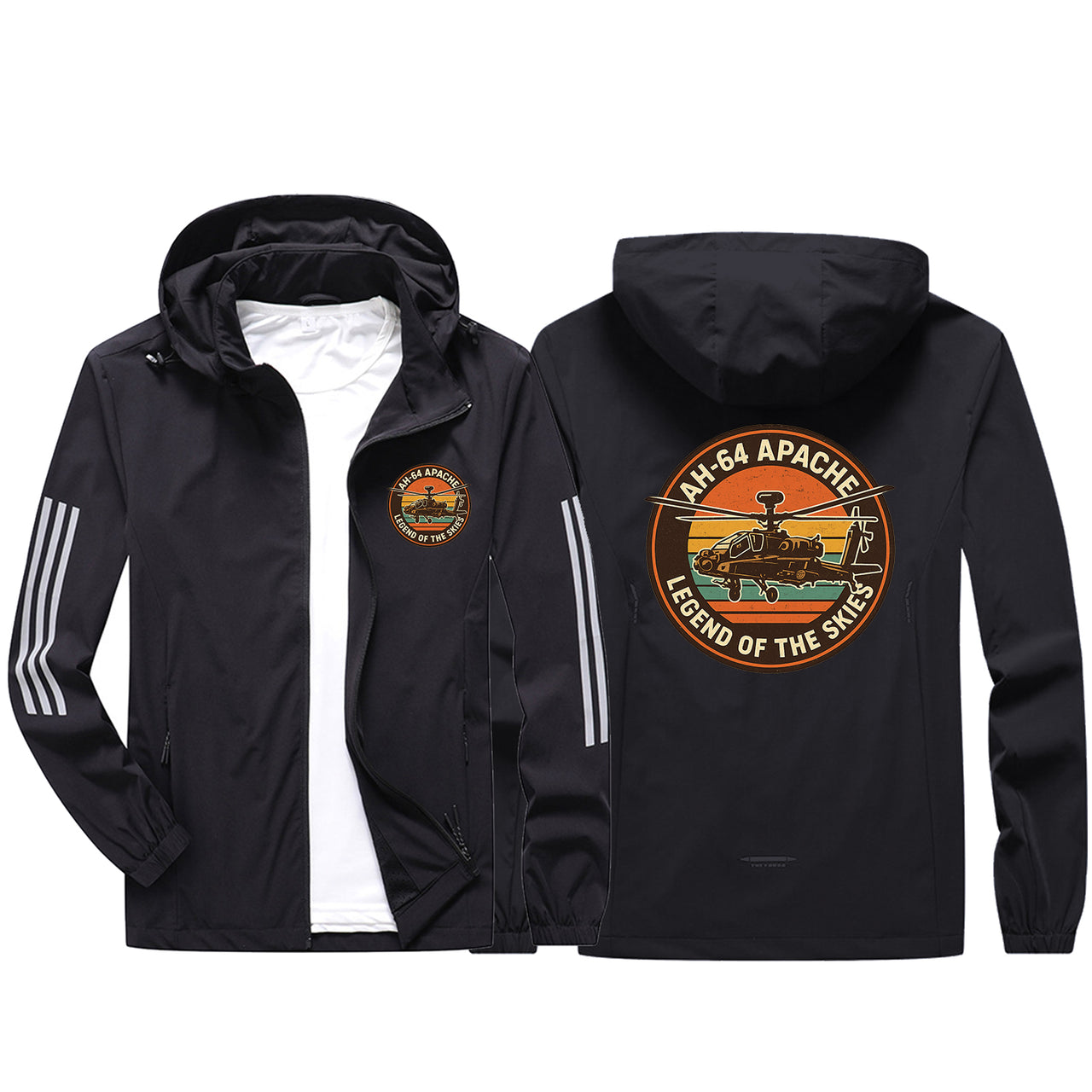 Retro Apache AH-64 Design Sport & Running Jackets