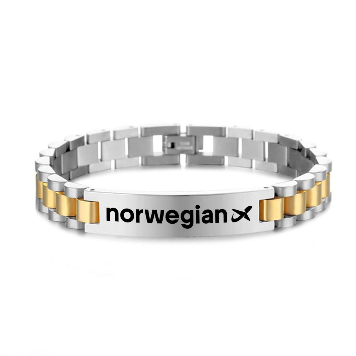 Norwegian Airlines Designed Stainless Steel Chain Bracelets