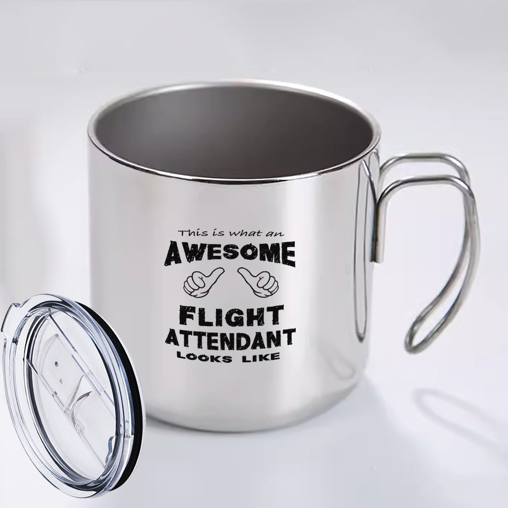 Flight Attendant Designed Stainless Steel Portable Mugs