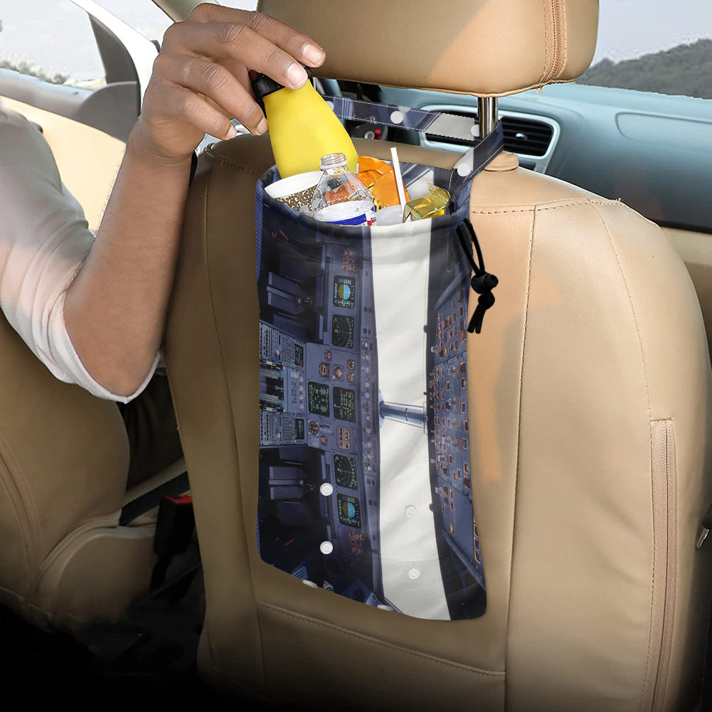 Airbus A320 Cockpit Wide-Horizontal Designed Car Folding Garbage Bags