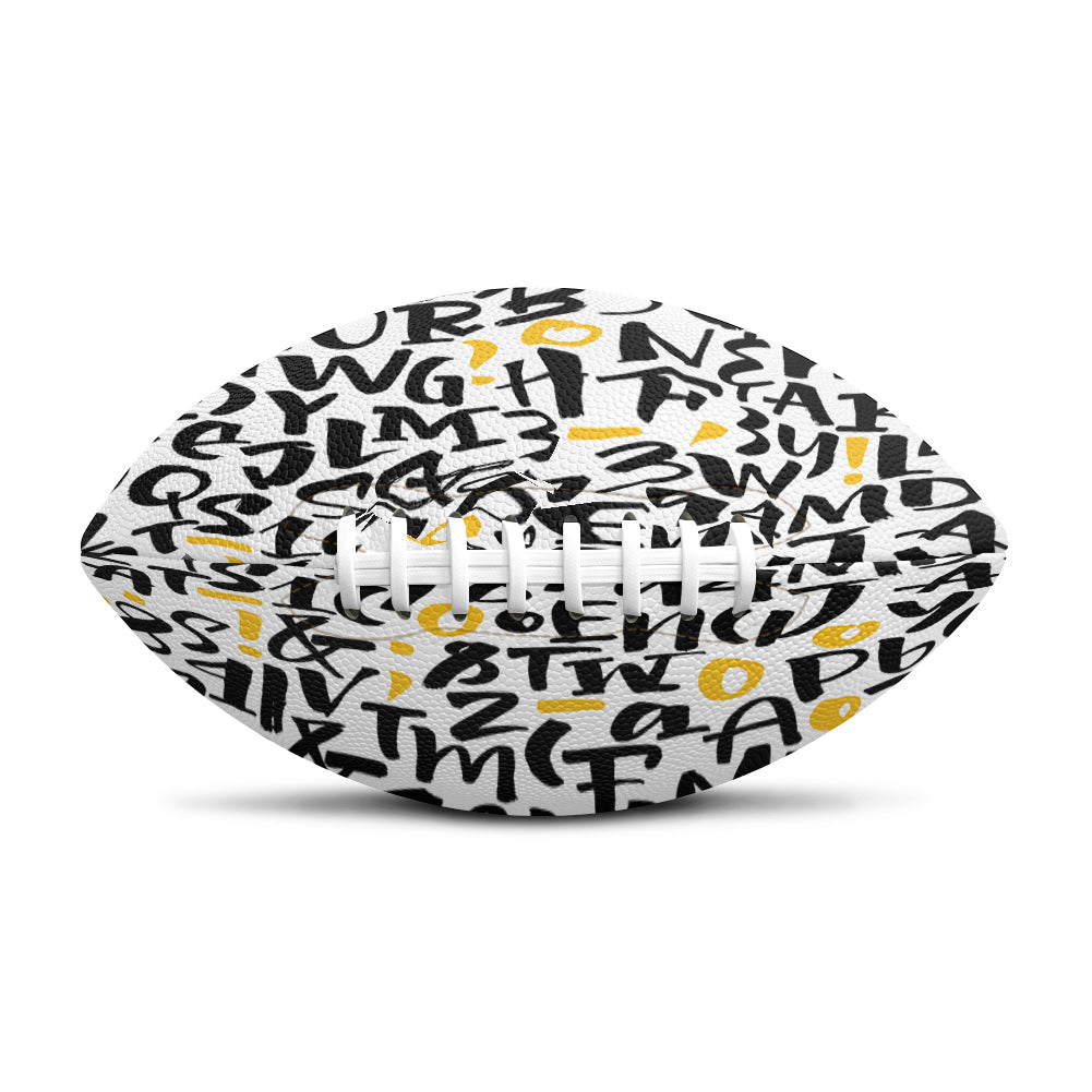 Mixed Letters Designed Rugby