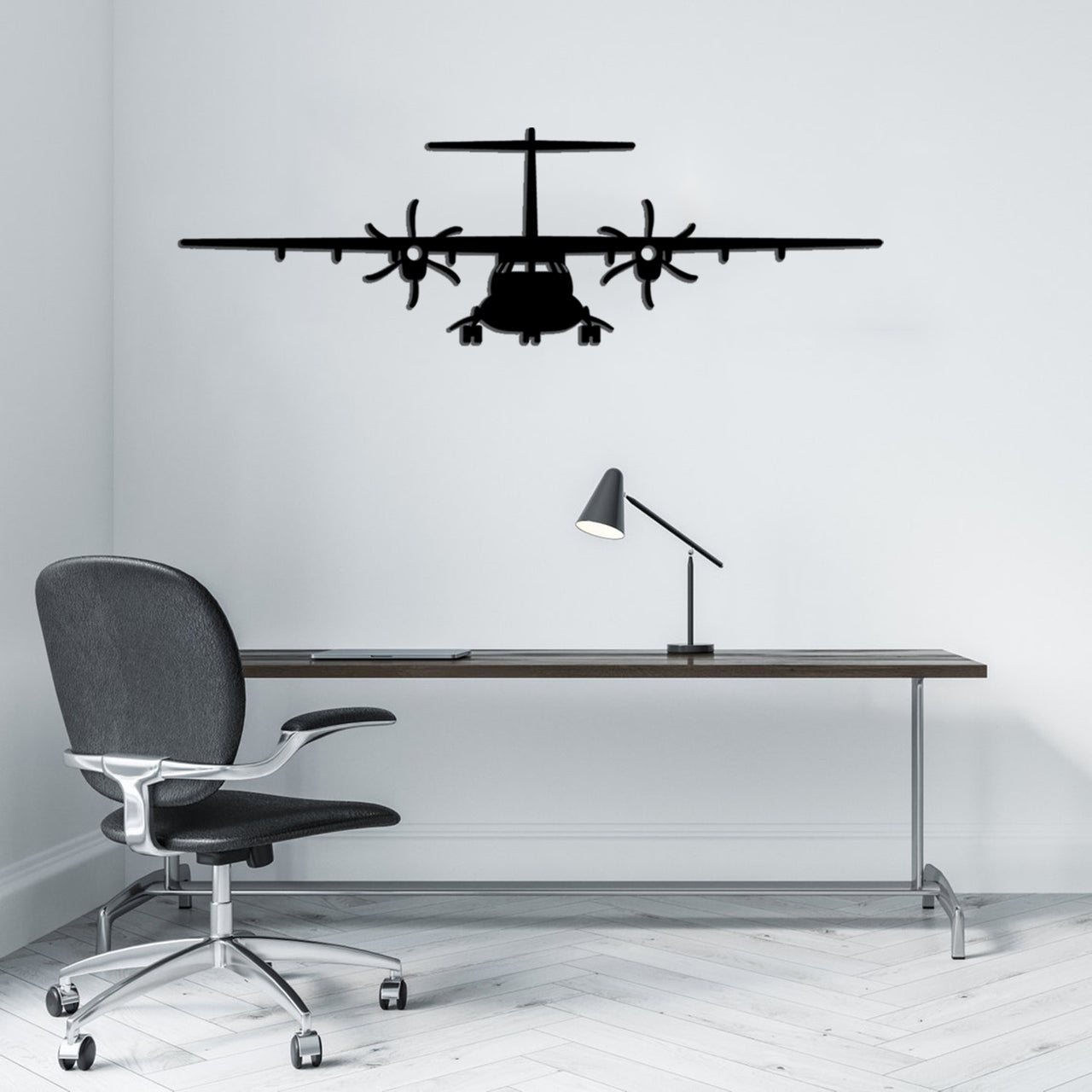 ATR-72 Silhouette Designed Wall Metal Signs