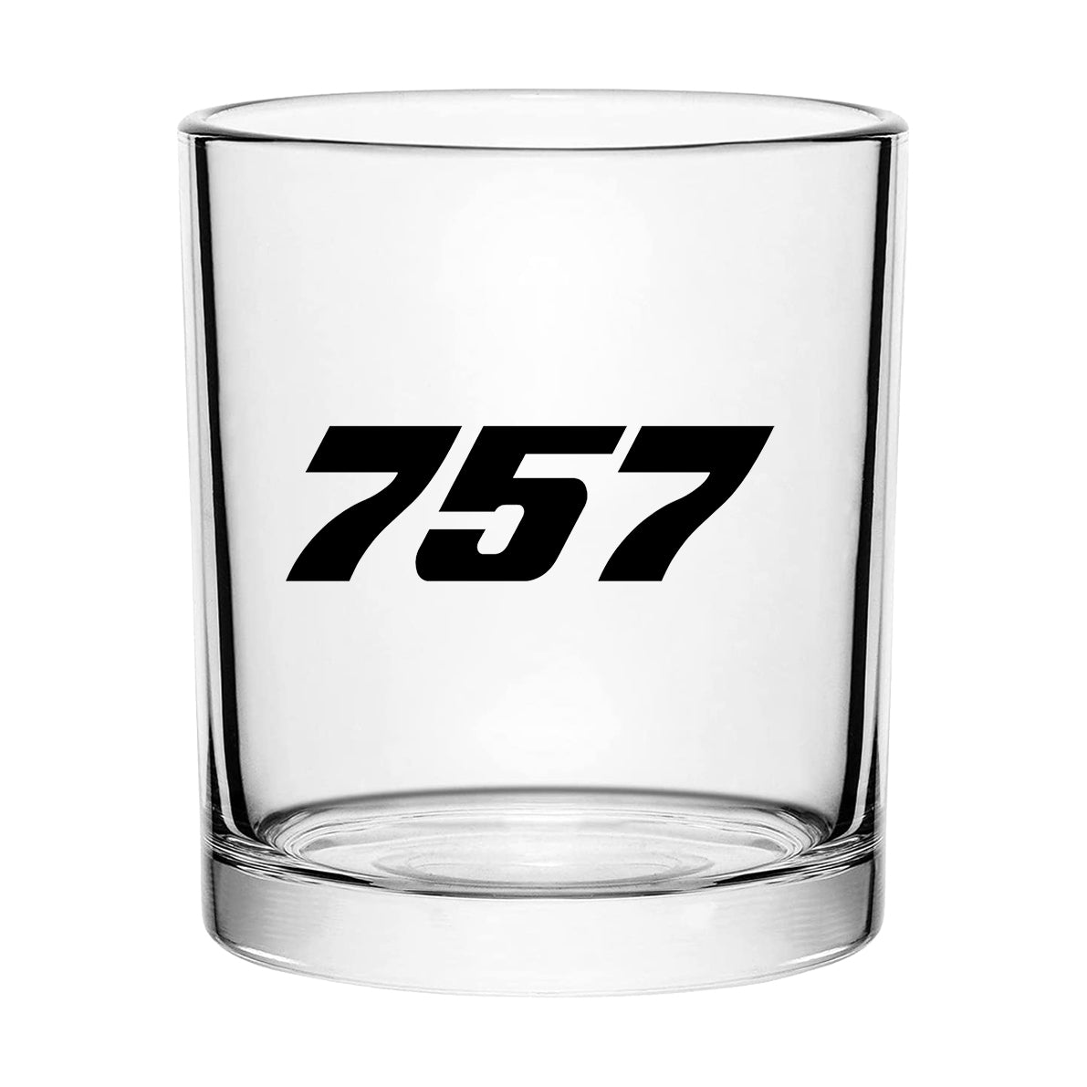 757 Flat Text Designed Special Whiskey Glasses