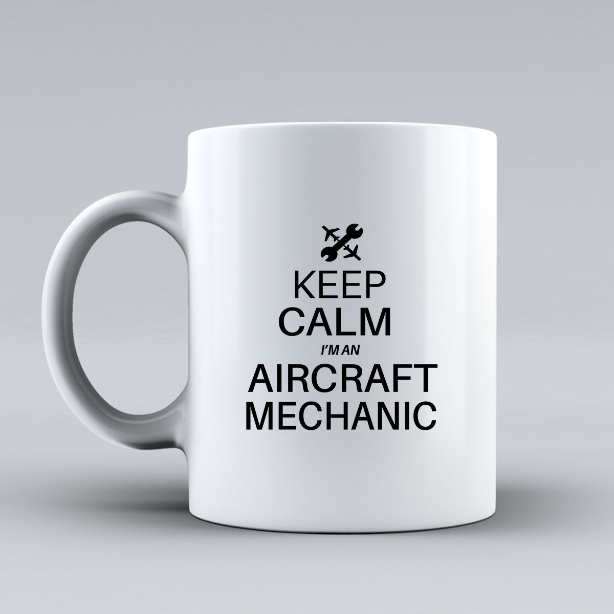 Aircraft Mechanic Designed Ceramic White Mugs