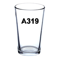 Thumbnail for A319 Flat Text Designed Beer & Water Glasses