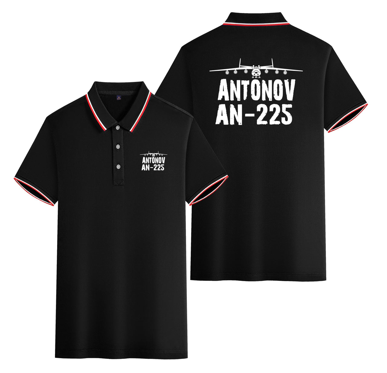 Antonov AN-225 & Plane Designed Stylish Polo T-Shirts (Double-Side)