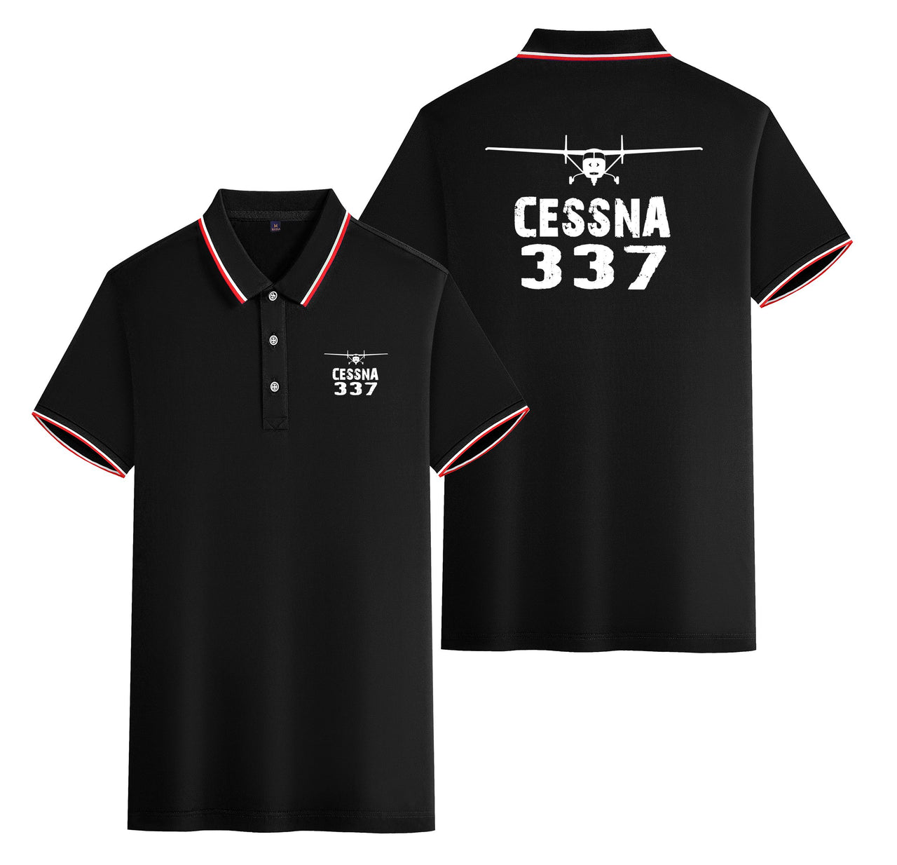 Cessna 337 & Plane Designed Stylish Polo T-Shirts (Double-Side)