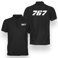 Thumbnail for 767 Flat Text Designed Double Side Polo T-Shirts