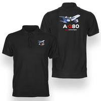 Thumbnail for Airbus A380 Love at first flight Designed Double Side Polo T-Shirts