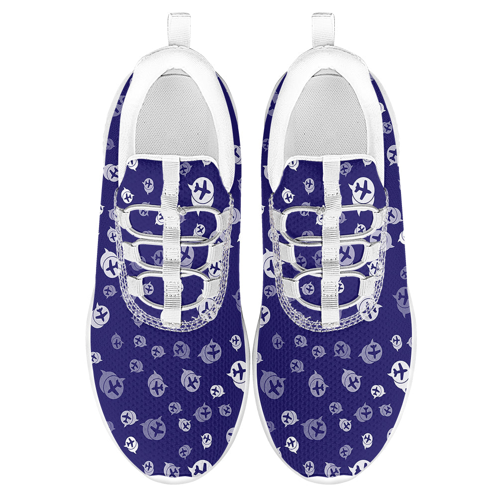 Airplane Notification Theme Designed Casual Sports Shoes (WOMEN)