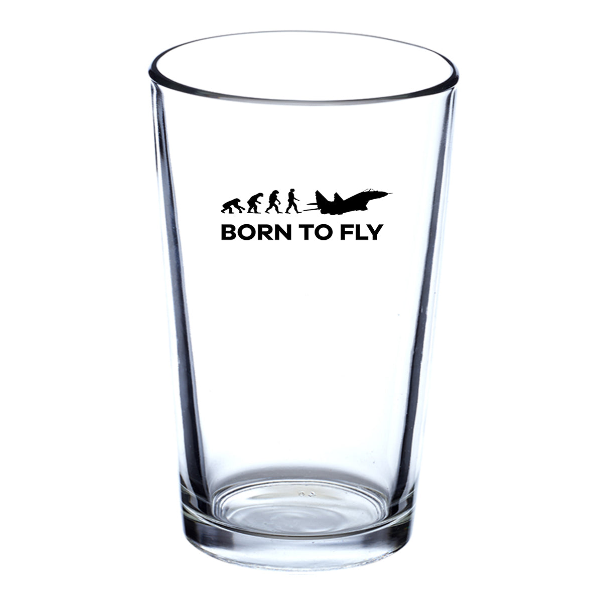 Born To Fly Military Designed Beer & Water Glasses