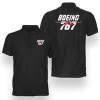 Thumbnail for Amazing Boeing 767 Designed Double Side Polo T-Shirts