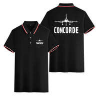 Thumbnail for Concorde & Plane Designed Stylish Polo T-Shirts (Double-Side)