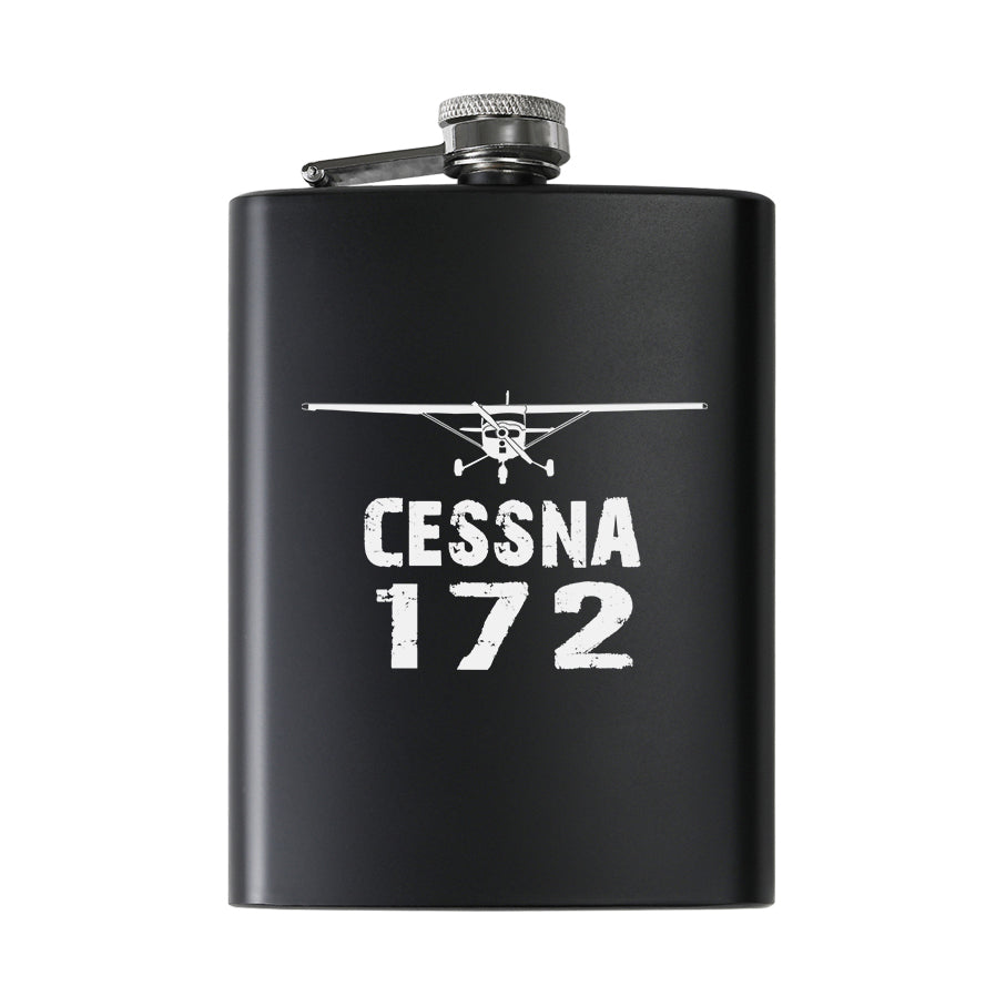 Cessna 172 & Plane Designed Stainless Steel Hip Flasks