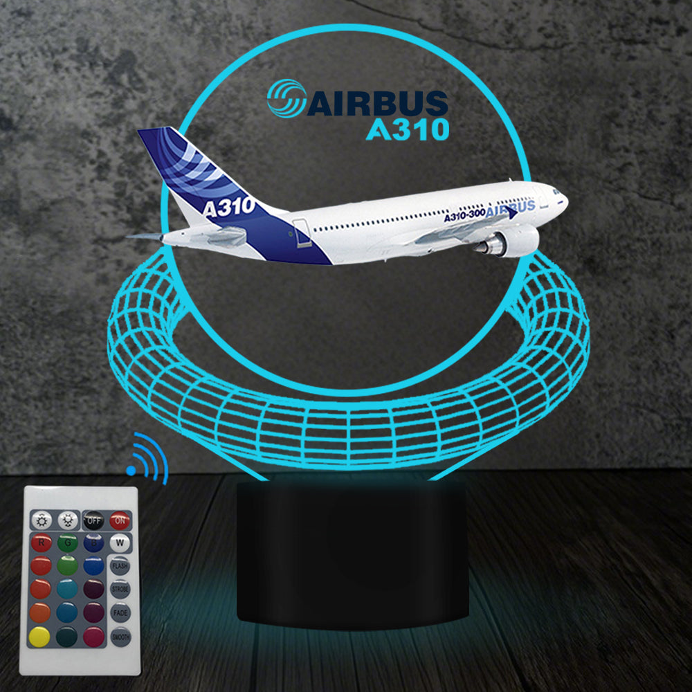 Airbus A310 Designed 3D Lamp