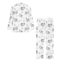 Thumbnail for Cartoon Planes Designed Women Button Pajamas