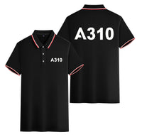 Thumbnail for A310 Flat Text Designed Stylish Polo T-Shirts (Double-Side)
