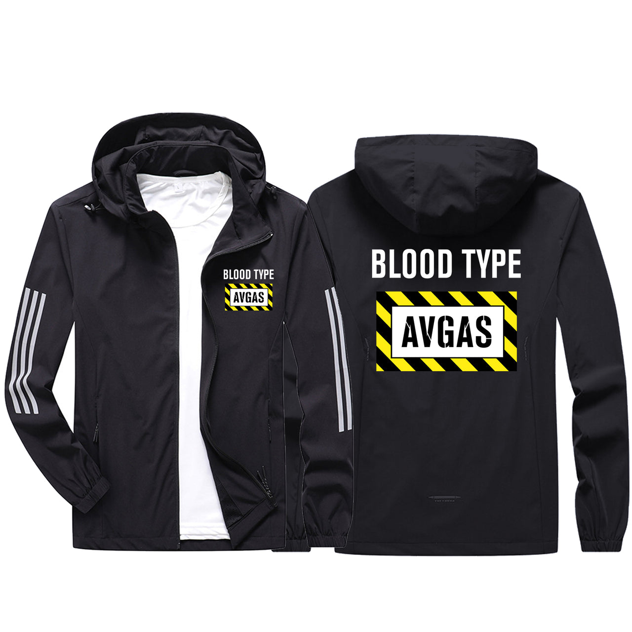 Blood Type AVGAS Sport & Running Jackets
