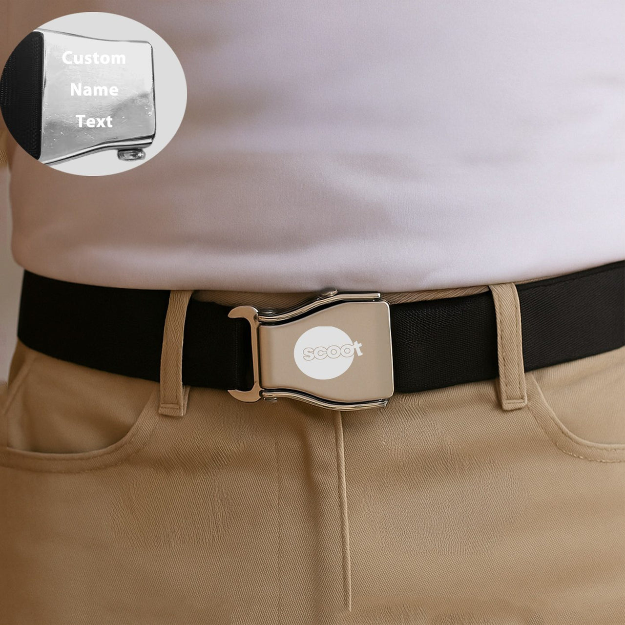 Scoot Airlines Designed Fashion Airplane Seat Belts