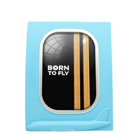Thumbnail for Born To Fly & Pilot Epaulettes (2 Lines) Designed Airplane Window Photo Frame