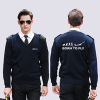 Thumbnail for Born To Fly Glider Designed Wool Pilot Sweaters