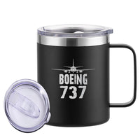 Thumbnail for Boeing 737 & Plane Designed Stainless Steel Laser Engraved Mugs