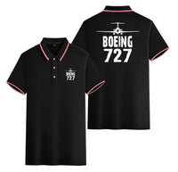Thumbnail for Boeing 727 & Plane Designed Stylish Polo T-Shirts (Double-Side)