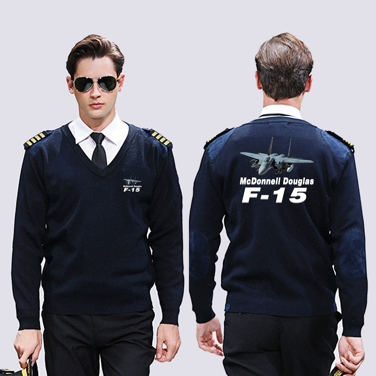 The McDonnell Douglas F15 Designed Wool Pilot Sweaters